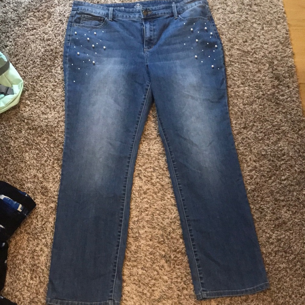 Straight leg jeans